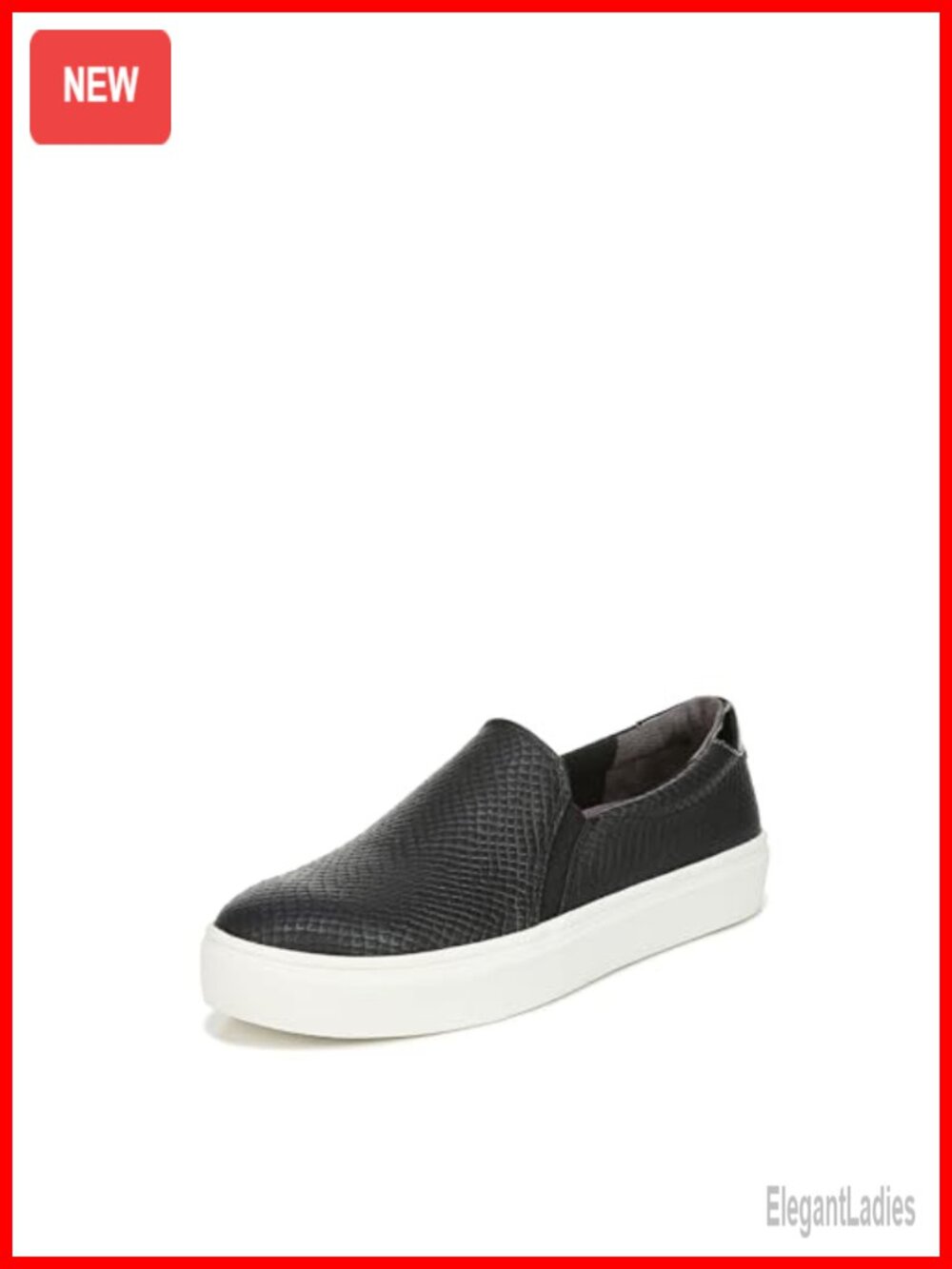 Faux Leather Slip-On Fashion Sneakers Women's Comfortable Loafers